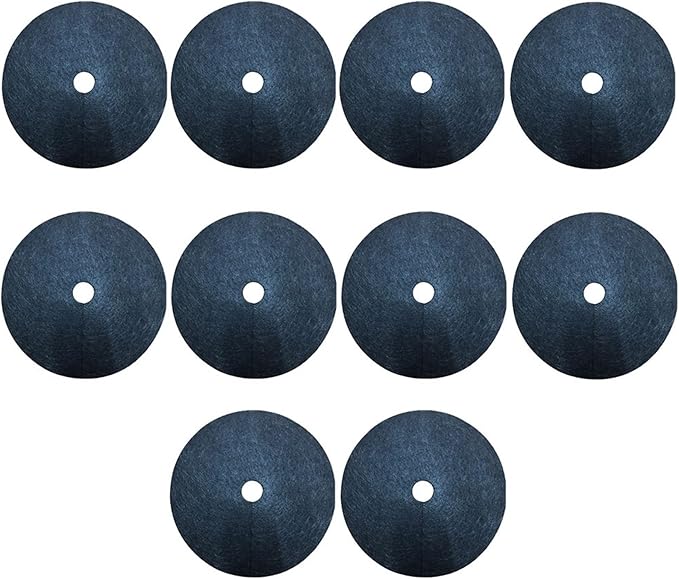 Non Woven Tree Mulch 10pcs Block Round Ground Cover Tree Weed Control Fabric Mulch Non Woven Barrier Mat Outdoor Garden(42x5cm)