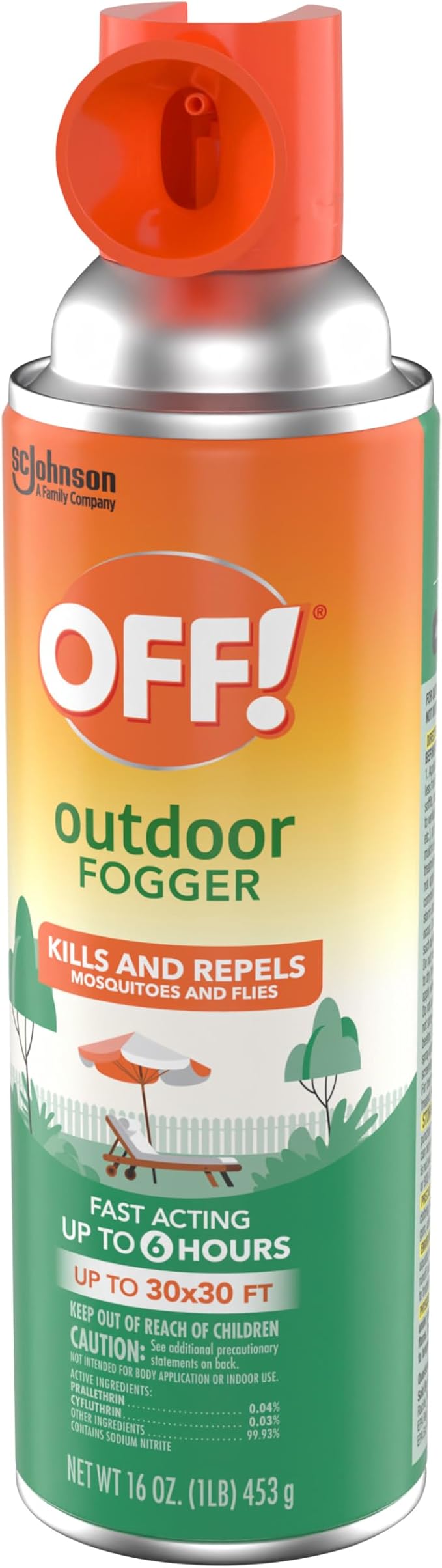 OFF! Outdoor Fogger Yard and Deck Insect Repellent Backyard Pretreat Kills and Repels Insects 16 Ounce (Pack of 3)