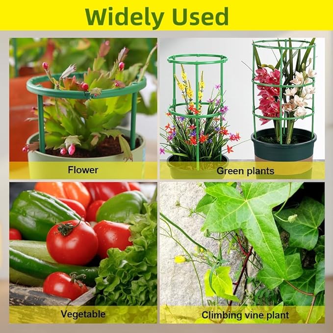 Tomato Cages for Garden Plant Support Cage with Adjustable Rings Garden Trellis for Climbing Plants Outdoor Peony Cages and Supports Plant Cage Tomato Support Cage for Flower Vine (20 Tiers)