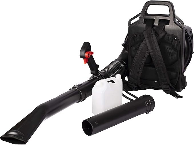 Goujxcy Backpack Gas Leaf Blower 52CC 2-Cycle Engine Blower High Power and Low Fuel Consumption Leaf Blower for Lawn Garden Blowing Leaves Snow Debris and Dust