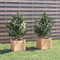 Garden Planters 2 pcsFreestanding PlantersMultifunctional High BedsBalcony Planter BoxPlant Privacy FencePatio Raised Bedsfor VegetablesFlowersOutdoorLawn12.2x12.2x12.2 Solid Wood Pine