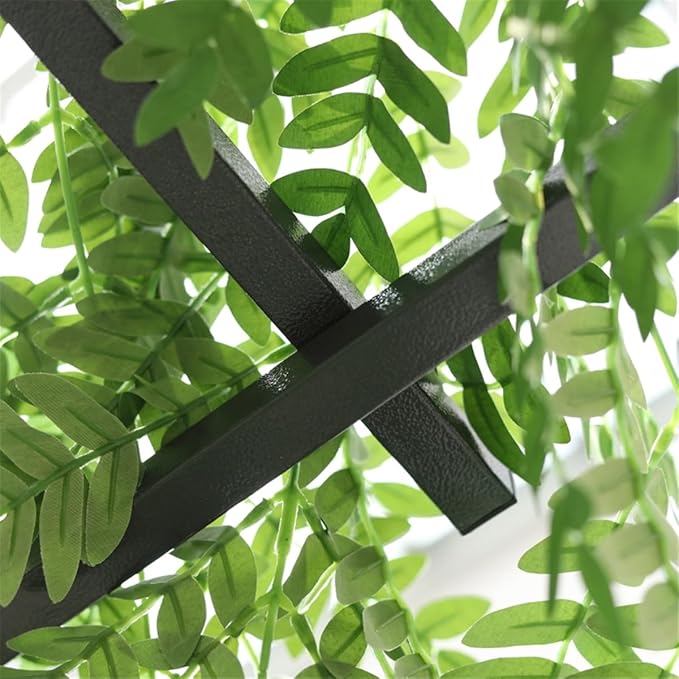 Metal Garden ArchSteel Garden Trellisfor Lawn Party Ceremony Wedding Decoration Black (Type 1)