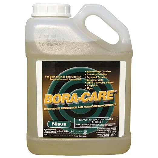 Bora-Care Termiticide Insecticide and Fungicide Concentrate Wood Treatment for Termite and Beetle Prevention 1 Gallon (2 Pack)