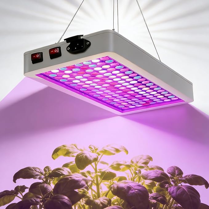 Full Spectrum LED Grow Light for Indoor PlantsPlant Lamp with Hanging Kit Suitable for Seedlings Succulents Flowers &amp Vegetables (B2-2000W)