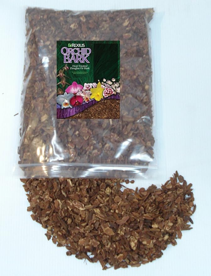 Rexius Douglas Fir Bark for Orchids - Small Chip Size - 2 1/2 Gallon