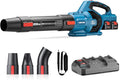Dong Cheng Brushless Cordless Leaf Blower 40V Battery Powered Blower with 2 * 4.0Ah Batteries &amp Charger 650 CFM High-Efficiency Blower for Sidewalks Driveways Town Care Blowing Leaves and Sno