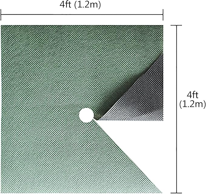 Weed Control Membrane Resistant Weed Barrier Fabric Great Permeability Porous Weed Membrane Weed Control Fabric for Artificial Grass Patios Paths Flower Beds(1.2 * 1.2m-50pcs)