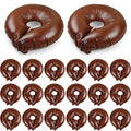 Mumufy 20 Pack Tree Watering Ring Tree Watering Bag 10 Gallon Slow Release PVC Drip Irrigation Water Pouch Automatic Drip System for Planting Gardening Trees and Shrubs 23.6 Inch (Brown)