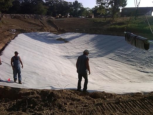 5oz Heavy Duty Non-Woven Geotextile Fabric for Drainage and Landscape-Durable Weed Barrier for Driveway Stabilization(White1.5mx35m/4.9ftx115ft)