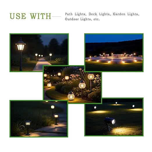 12/2 Low Voltage Landscape Lighting Wire 200ft 12AWG*2 Conductor Waterproof Pure Copper Outdoor Direct Burial 200 feet Black