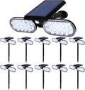 EMANER (Bundle 10Pack) Solar Spot Light with Motion Sensor Solar Yard Light Dusk to Dawn Outdoor Waterproof