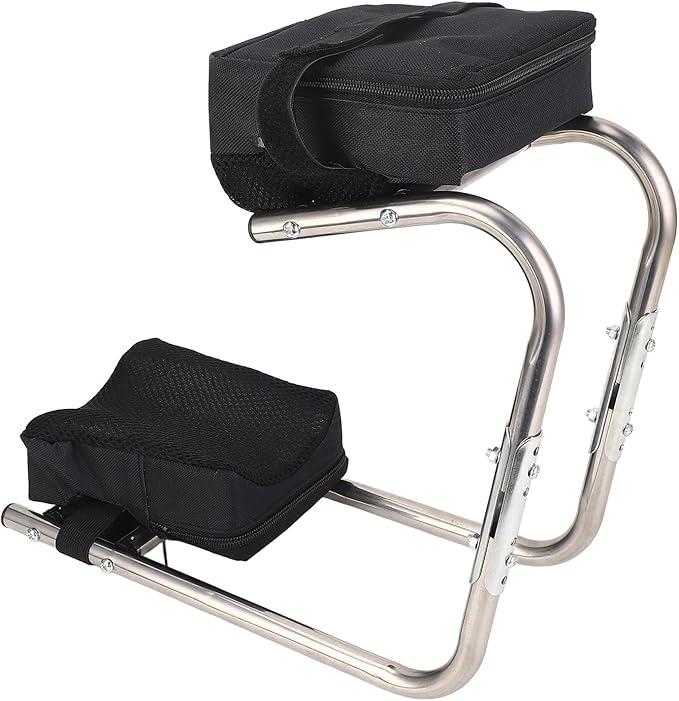 Garden Kneeler Alloy Steel 300lbs Support Lightweight Portable Knee Seat Ergonomic Gardening Stool with for Gardening Farming Household Chores