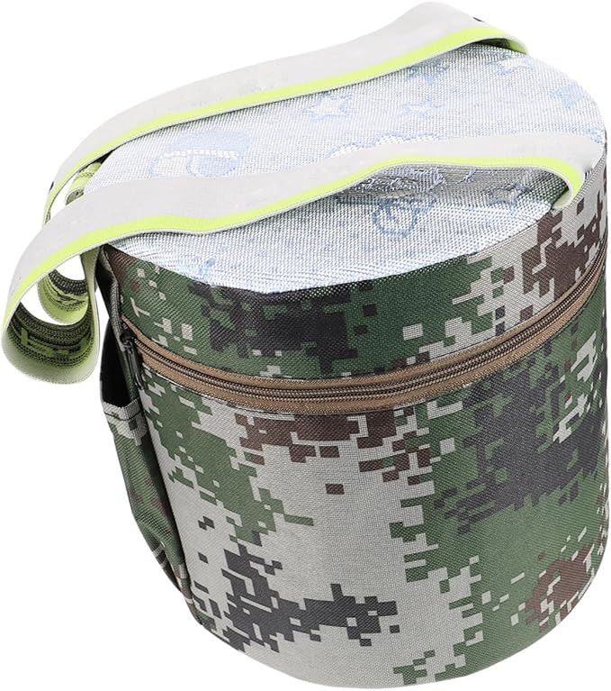 Veemoon Portable Farming Foam Stool with 25cm Height and Storage Pocket Lightweight Outdoor Garden Work Seat for Seniors Camping and Fieldwork Use Random Style