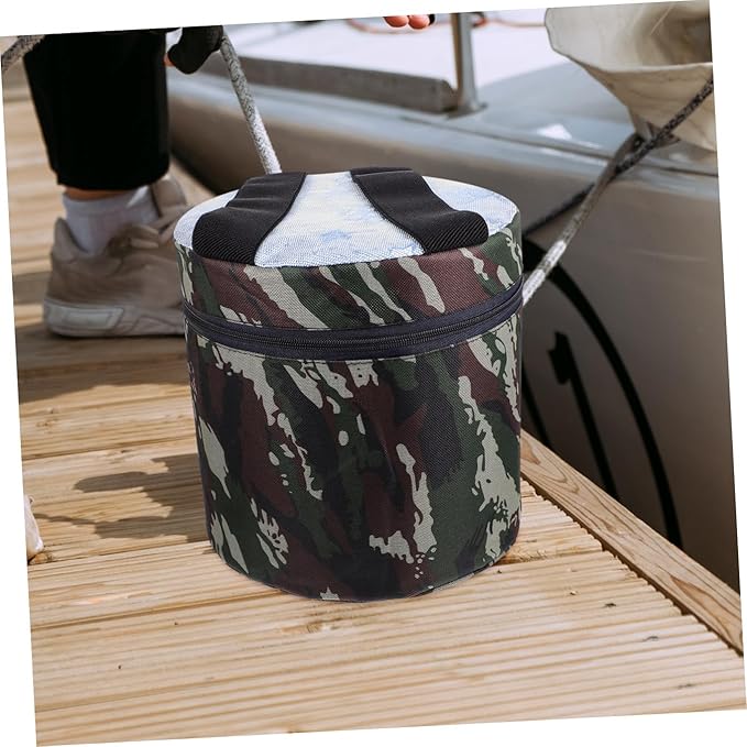 Portable Outdoor Field Work Stool with 25cm Height and Tool Pouch Small Lightweight Gardening and Camping Stool for Weeding Fishing and Farming Tasks Random Style