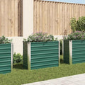 Garden Raised Bed Horse Trough planters Gardening Box Planter Boxes Raised Flower Bed Suitable for Orchard Courtyard Corridor Nursery Galvanized Steel 39.4x15.7x31.3 Green