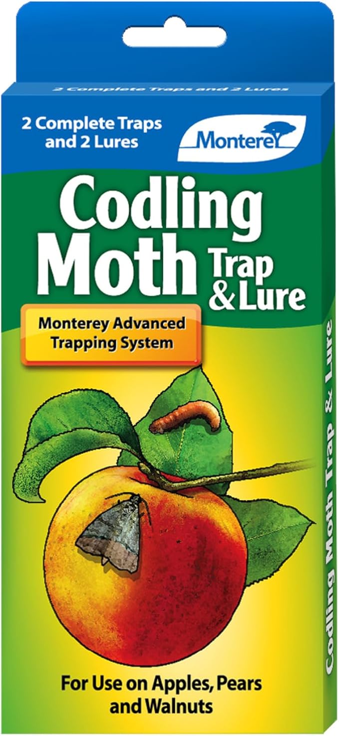 Monterey Codling Moth Trap &amp Lure - Organic Pesticide-Free Fruit &amp Nut Tree Control for Apples Pears Walnuts and Quince
