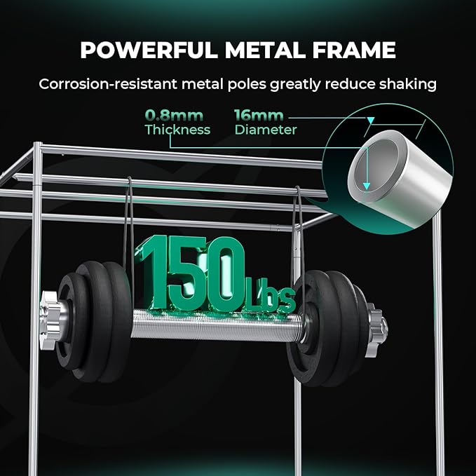 MARS HYDRO 4x4 Advanced Grow Tent 48x48x80 High Reflective Mylar 1680D for Hydroponics Indoor Plant Growing with Observation WindowFloor Tray and Smooth Zipper for TSW2000/FC4800/FC-E4800