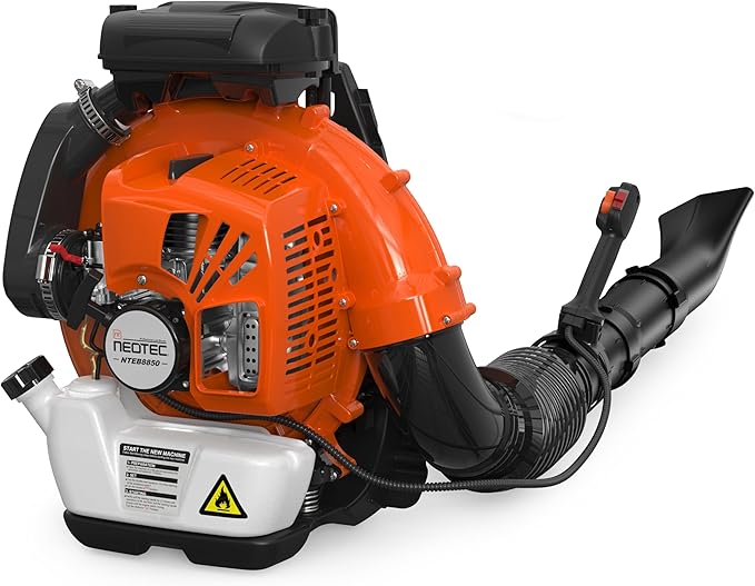 75.6CC Gas Backpack Leaf Blowers 847CFM Powerful Gas Blowers 236 MPH Low Vibration 2-Cycle Ergonomic Harness System for Garden