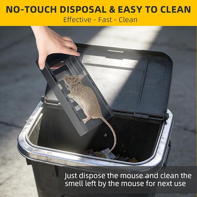 2026 Rat Trap Electric Mice Trap Electronic Mouse Traps Zapper with Powerful Voltage Reusable &amp No-Touch Mouse Trap Electric Shock Rodent Trap for Home AtticGarageKitchenWarehouse Indoor