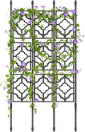 5FT Garden Trellis for Climbing Plants 3 Set Plastic Screen Garden Trellis Cucumber Grow Trellises Plant Grow Support for Potted Plant Outdoor Indoor Fruits Vegetable