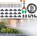 Automatic Drip Irrigation Kit Bendable Drip Garden Watering System 360° Curved Garden Automatic Irrigation System Smart Timer Water Saving for Greenhouse Yard Lawn Plant 20m+Controller