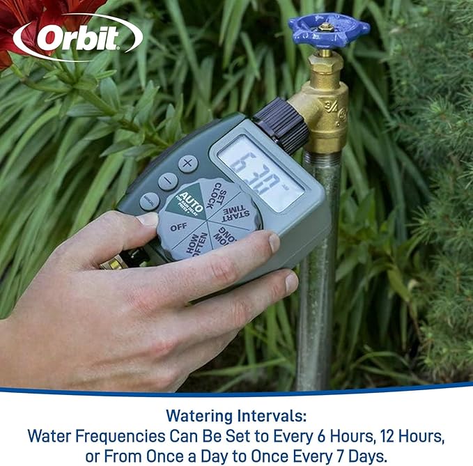 3-Pack Orbit 62061Z 1-Outlet Programmable Hose Faucet Timer - Convenient and Programmable Watering Control