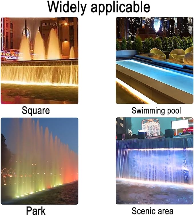 Outdoor Buried Lights - LED Landscape Lights AC 24V Low Recessed Submersible Fountain Light Ip68 Waterproof with Stand Long Strip Underwater Led Spotlight Easy to InsWhite-12W-600MM