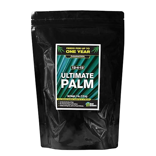 Real Growers Palm Tree Fertilizer 12-4-11 | 12-Month Slow Release Granular Plant Food for Queen Palm Sago Palm Date Palm Cycad | 5 lb