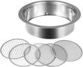 Stainless Steel Soil Sieve Soil Sieve Set Garden Stainless Steel Mesh SifterCompost with 136912mm and Bonsai Scoop