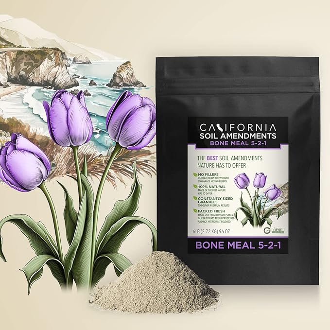 The Bud Grower | California Hot Soil Premium Bone Meal | 6 lbs of Fine Powder 100% Organic Bone Meal | All-in-One Grow Tent Kit's &amp Supplies