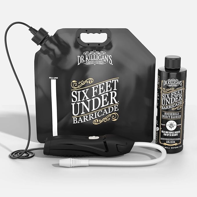 Dr. Killigan's Six Feet Under: Barricade Pest Spray – Bug Barrier for Homes Minimum Risk Formula Kills Insects on Contact Helps Deter New Infestations Creates a Protective Barrier for Your Home