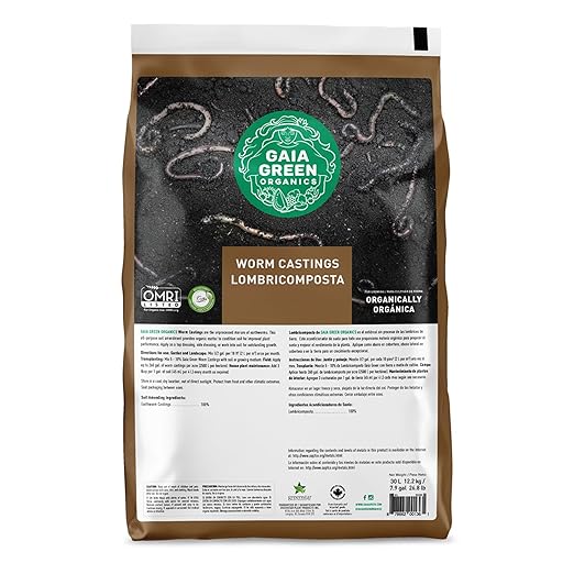 GAIA GREEN 30L Worm Castings Powder Soil &amp Plant Fertilizer for Urban Gardens &amp Lawns