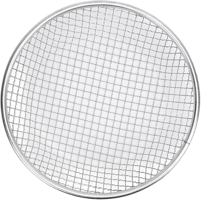 Gardening Soil Sifter Garden Sand Soil Compost Sifter with Anti Slip Gloves Stainless Steel 50kg Bearing Ideal for Sand Rocks Dirt Compost (10mm/0.39in Hole)