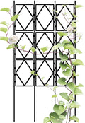 Garden Trellis for Climbing Plants Vines Plant Support for Flower Vertical Climbing MARXAN Foldable Plant Trellis for Patio Lawn Wall Decor Black(W60xH220CM(2.0x7.2FT))