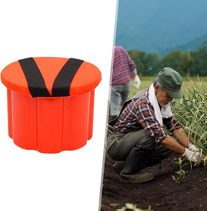 Garden Wearable Stool Outdoor Fishing Chair Gardening Supplies Camping Stool Portable Gardening Cushion Chair Workseat for Planting Farm 18cm Plastic