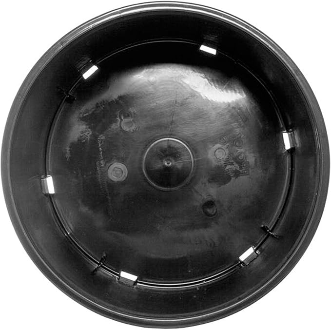 Pro Cal 10 Gallon Premium Nursery Plastic Planter Flower Herb Vegetable Garden Grow Pots with Drainage Holes for Outdoor and Indoor Use Black 5 Pack