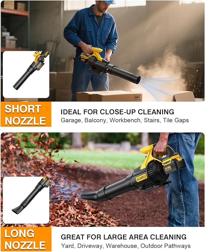 Leaf Blower Cordless 650CFM &amp 3 Speed LevelsElectric Cordless Leaf Blower with LCD DisplayBlowers for Lawn Care with 2 * 4.0Ah Battery PoweredBlowers for Lawn CareYard Blowing Leaves Dust