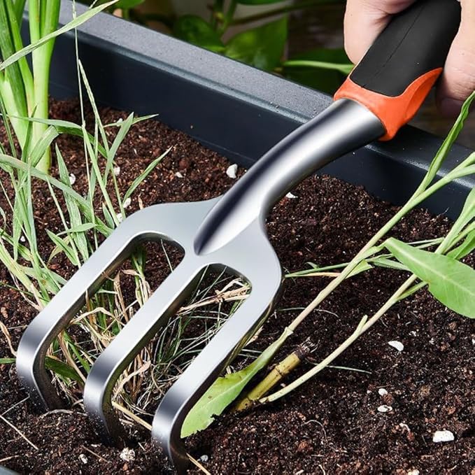 Garden Tool Set 8 Piece Gardening Tools Set with Non Slip Ergonomic Handle Heavy Duty Garden Tool Sets with Storage Bag for Outdoor Pruning(B-8pcs-Orange)