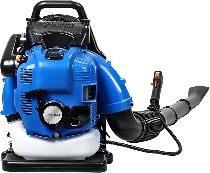 【Ship from US】 75.6CC Backpack Gas Leaf Blower Cordless - 4 Stroke Leaf Blower Gas Backpack Blower Cordless Snow Blower for Lawn Care Yard Grass Patio