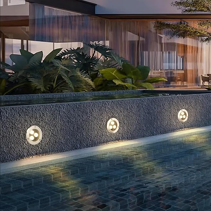 LED Underground Light Outdoor Ground Light Waterproof IP66 AC85-265V LED Buried Lamp for Walkway Courtyard Scenic Area Park Garden Landscape Lights