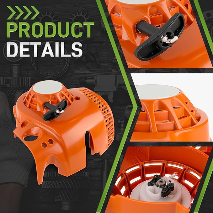 4241-080-2106 Leaf Blower Recoil Pull Starter Rewind Compatible with Stihl SH86 SH56 BG56 BG56C BG86 BG86C Handheld Leaf Blower