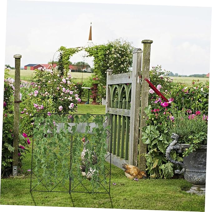 2Pcs Foldable Plant Climbing Trellis for Garden Support Sturdy Green Plant Support Frame Adjustable Trellis for Indoor and Outdoor Climbing