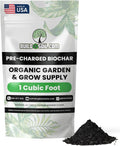 BuildASoil Pre-Charged Biochar Organic Soil Amendment for Plants No-Till Friendly Clay Soil Conditioner with Perlite for Gardening and Horticultural Charcoal Blend 1 Cubic Foot Pack
