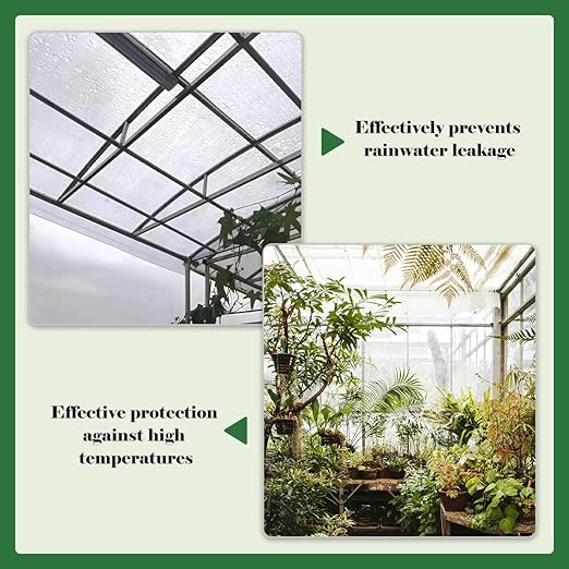 Polycarbonate Sheet 65.6Ft x 3.28FtDIY UV Resistant Polycarbonate Greenhouse PanelsInsulated Transparent Polycarbonate Roof Panels for Roof Farming Gardening Agriculture Courtyards Canopy