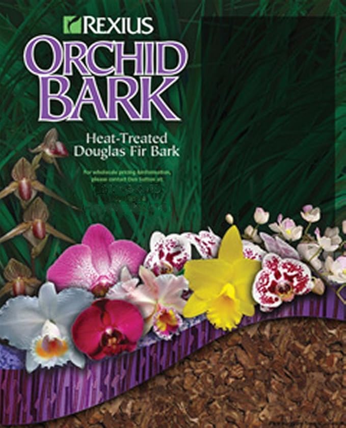 Rexius Douglas Fir Bark for Orchids - Small Chip Size - 2 1/2 Gallon