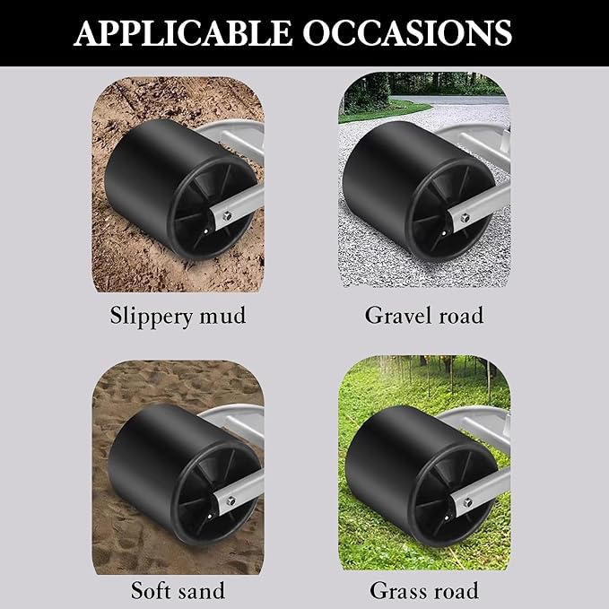 Outdoor Lawn Yard Rolling Work Seat with Adjustable 360 Degree Swivel with 2 Wheelsfor Planting(Black)