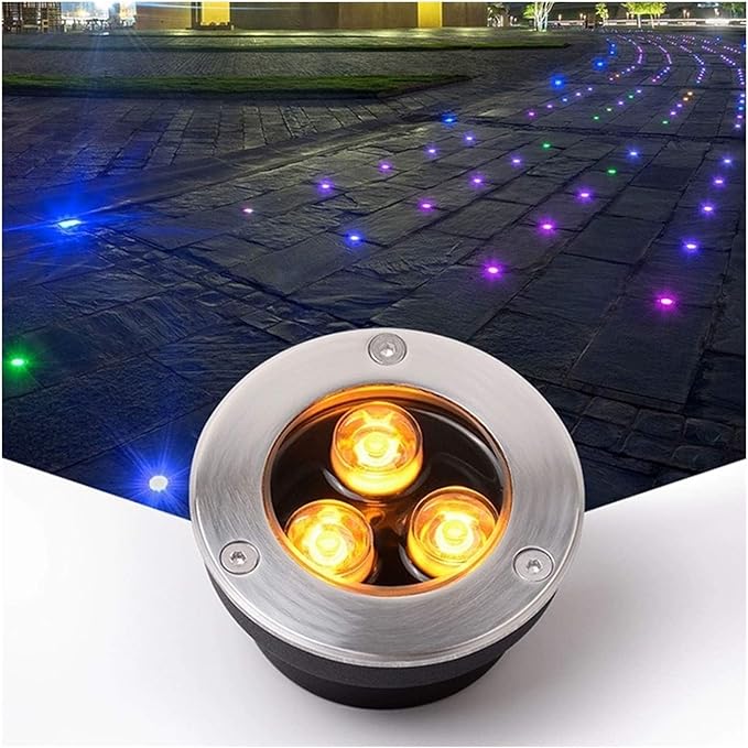 Low Voltage IP67 Waterproof Outdoor Buried Spotlight - Ultra-Thin Recessed Landscape Light