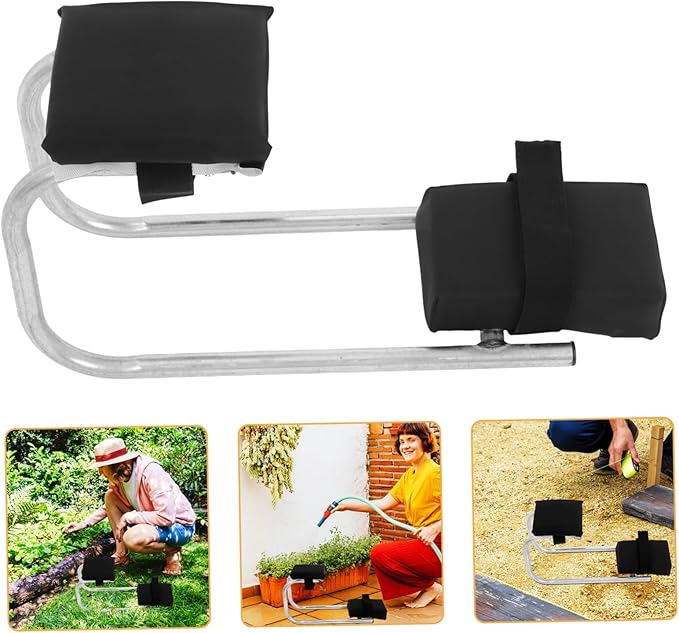 Happyyami Portable Gardening Kneeler and Seat Wearable Foam Pad Non-Slip Base Heavy Duty Garden Bench for Kneeling and Sitting for Gardeners and Outdoor Tasks