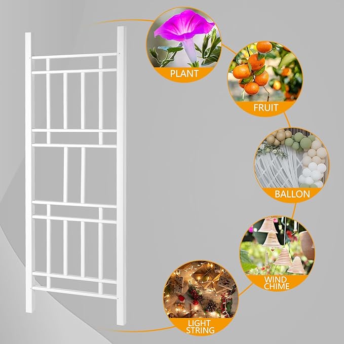 Ochine Garden Trellis for Climbing Plants Outdoor Garden Arch Trellis Decorative Vegetables Flowers Vine Trellis Wedding Arches for Ceremony Decorations Pergola for Garden Backyard Lawn