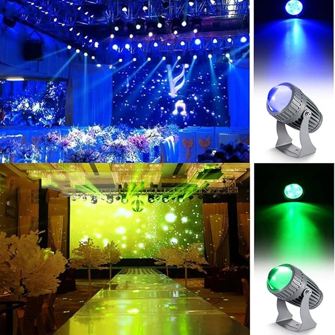 Outdoor LED Beam Spotlight Rotation Floor Spot Lights IP66 Waterproof Ground Landscape Lamp Narrow Beam Wall Washer for Parties Billboard Building Lighting(Warm White20W)